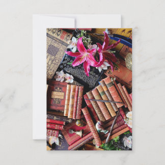 Cartão De Agradecimento Beleza Bookie para Bibliófilos