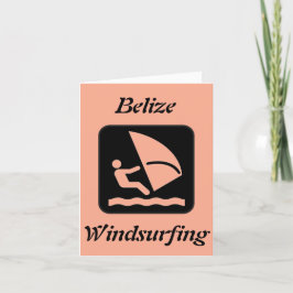 Cartão De Agradecimento Belize Windsurfing (Long Caye Glover's Reef Atoll)