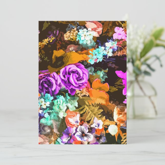 Cartão De Agradecimento Belo detalhe (Em pé/Frente)