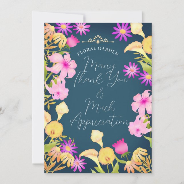 Cartão De Agradecimento Belo Dia Azul (Frente)