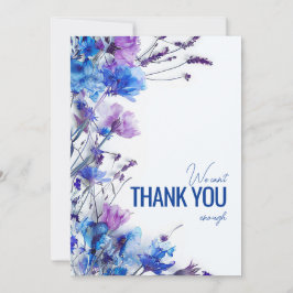 Cartão De Agradecimento 💍 Belos Sonhos de Cornflower