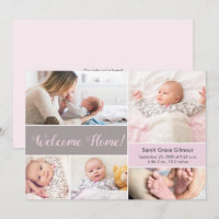 Bem-vindos ao lar, cor-de-rosa, foto personalizada
