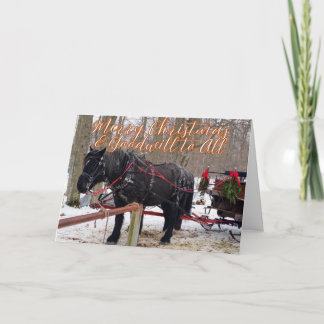 Cartão De Agradecimento Bênçãos de Natal de Esperança, Alegria, Paz e Amor