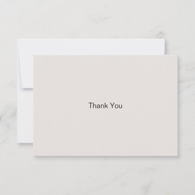 Cartão De Agradecimento Benige Simple Family Funeral Bereavement Obrigado (Frente)