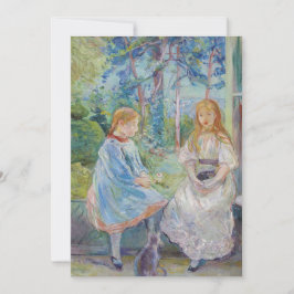 Cartão De Agradecimento Berthe Morisot - Jovens Meninas à Janela