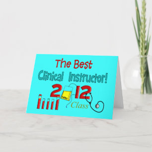 Cartão De Agradecimento Best Clinical Instructor Class 2012 Card