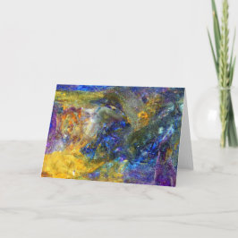 Cartão De Agradecimento Besta Azul em Execução