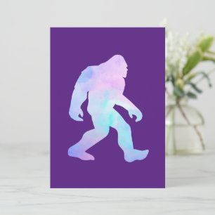 Cartão De Agradecimento Bigfoot de Aquarela