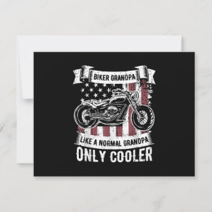 Cartão De Agradecimento Biker Grandpa Ride Motociclos R