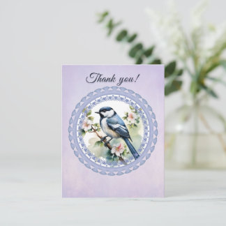 Cartão De Agradecimento bird thank you card