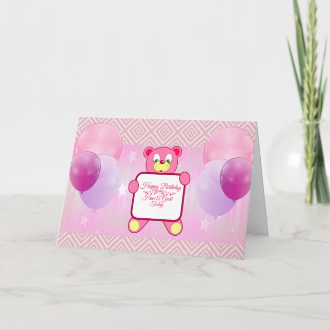 Cartão De Agradecimento Birthday Card (Frente)