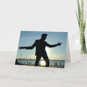 Cartão De Agradecimento BIRTHDAY FUNNY 1950's rocker GREETING CARD