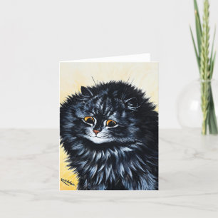 Cartão De Agradecimento Black Cat de Louis Wain