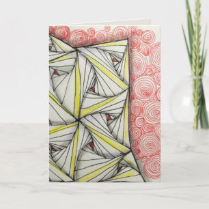 Cartão De Agradecimento Blank 5x7 Glossy Greeting Card - Original Art