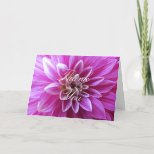 Cartão De Agradecimento Blank Inside Thank You Purple Flower Photo