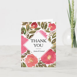 Cartão de agradecimento Bloom Flowers