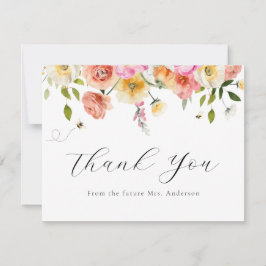 Cartão De Agradecimento Blossom and Honey Thank You  Note Card