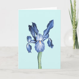 Cartão De Agradecimento Blue Dutch Iris -