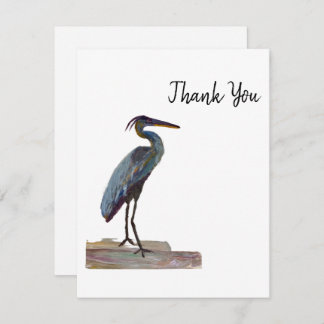 Cartão De Agradecimento Blue Heron Obrigado