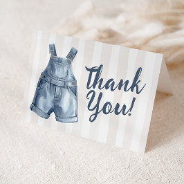 Cartão De Agradecimento Blue Jean Baby Shower Blank Thank You Card