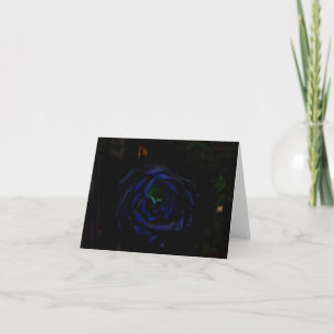 Cartão De Agradecimento Blue Moon Rose Blank Note Card