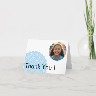Cartão De Agradecimento Blue Shippo Photo Thank You Card | Japanese Design