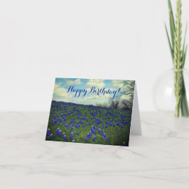 Cartão De Agradecimento Bluebonnets Blue Flowers Texas Birthday Floral Tha