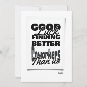 Cartão De Agradecimento Boa Sorte Encontrar Colaboradores Melhores Que Nós