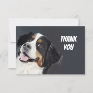 Cartão De Agradecimento Bobo Divertido Cão Casual Obrigado