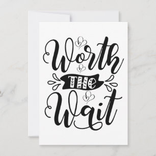 Cartão De Agradecimento Body de Worth the Wait, vale a espera