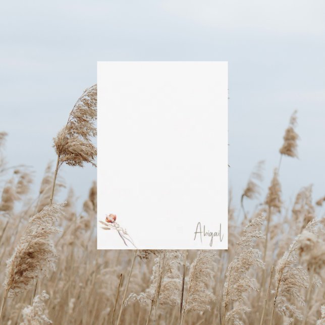 Cartão De Agradecimento Boho Chuva Seca Botânica Cobertor Obrigado II (Criador carregado)