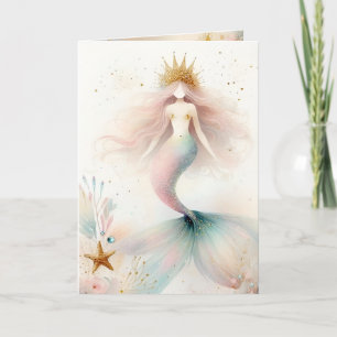 Cartão De Agradecimento Boho Mermaid Princess Card