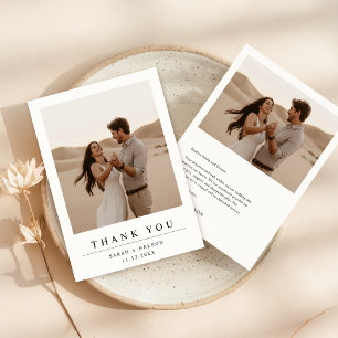 Cartão De Agradecimento Boho Modern Wedding 2 Foto