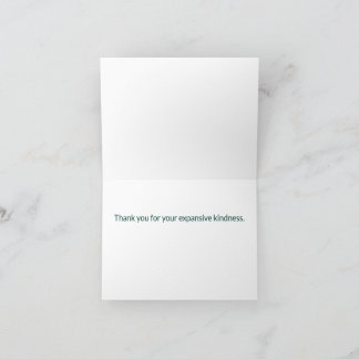 Cartão de Agradecimento Boho Montanha Personalizad