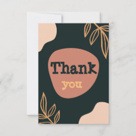 Cartão De Agradecimento boho obrigado