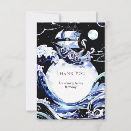 Cartão De Agradecimento Boho Treasure Hunt Pirate Birthday