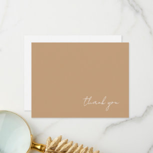 Cartão De Agradecimento Boho Watercolor Abstrato Gentle Fawn