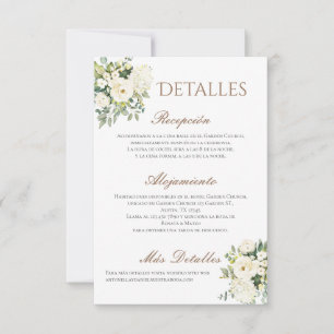 Cartão De Agradecimento Boho Wedding Details in Spain