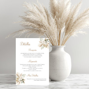 Cartão De Agradecimento Boho Wedding Details in Spain