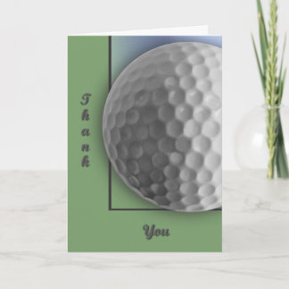 Cartão De Agradecimento Bola de golfe