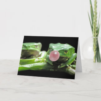 Cartão De Agradecimento Bolha do sapo