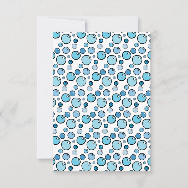 Cartão De Agradecimento Bolhas (Frente)