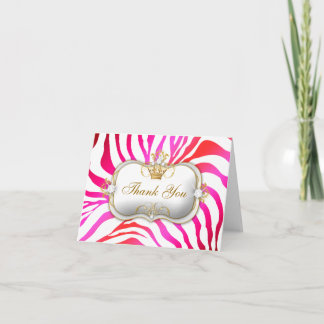 Cartão De Agradecimento Bolo da cereja da zebra de 311 Ciao Bella