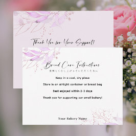 Cartão De Agradecimento Bolo de Cuidados do Mercado de Produtores Botânico