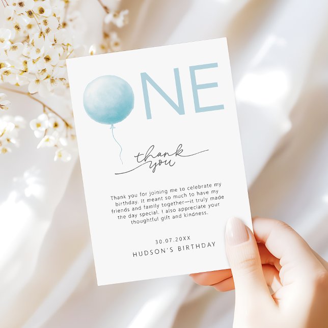 Cartão De Agradecimento Bolo Simples de Meninos (Criador carregado)