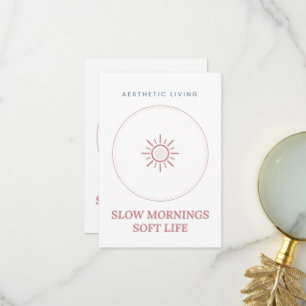 Cartão De Agradecimento Bolsa Tote Slow Mornings Soft Life Aesthetic