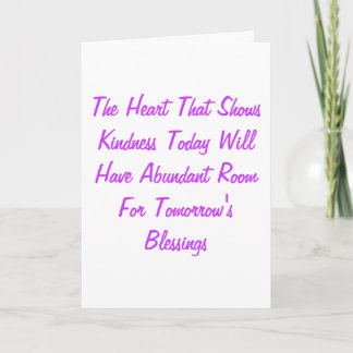 Cartão De Agradecimento Bondade