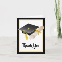 Boné de formatura e Diploma Obrigado
