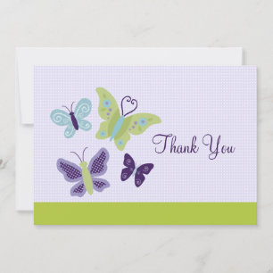 Cartão De Agradecimento Bonitas Borboletas/Cartões de agradecimentos de B
