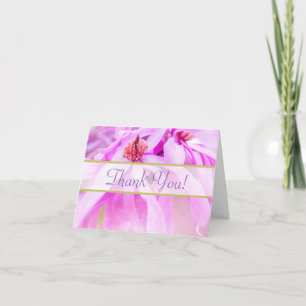 Cartão De Agradecimento Bonito Flor Rosa, Flor, Muito Obrigado